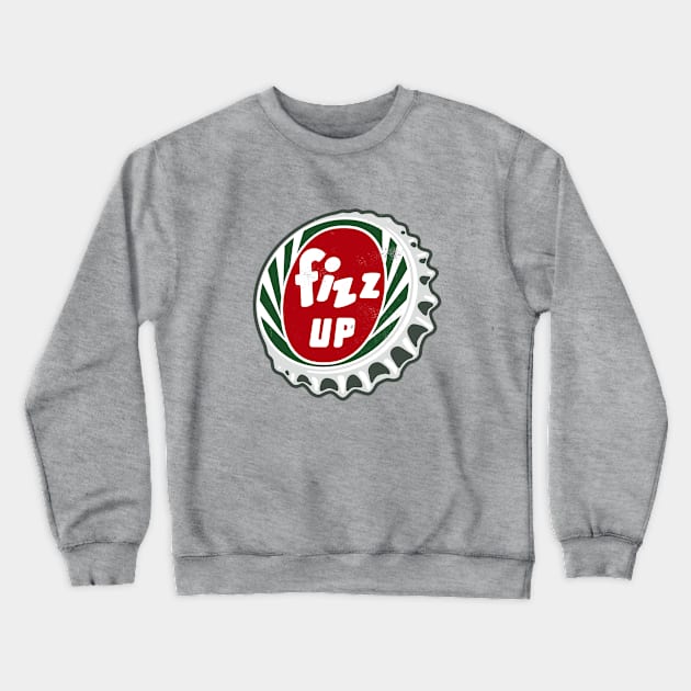 Vintage Fizz Up Soda Bottlecap Crewneck Sweatshirt by StudioPM71